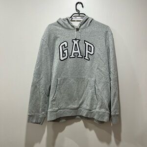 GAP Light Gray Fleece Hoodie
